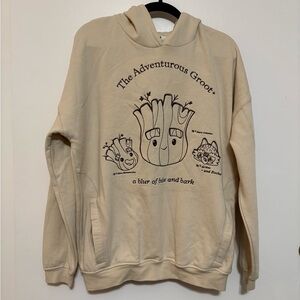 Marvel Beige Groot Graphic Sweater